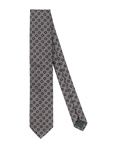 Paoloni Man Ties & Bow Ties Midnight Blue Size - Silk, Cotton In Gray