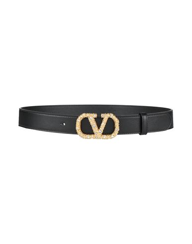 Valentino Garavani Woman Belt Black Size 38 Leather In Black
