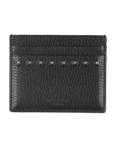 Valentino Garavani Woman Cardholder Black Size - Leather In Black