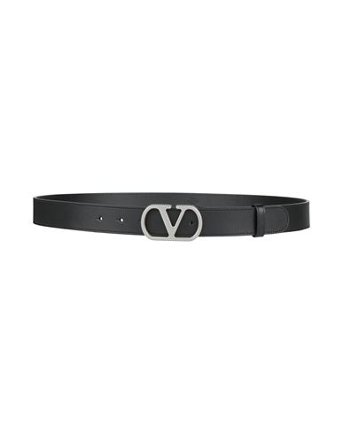 Valentino Garavani Woman Belt Black Size 39.5 Leather In Black