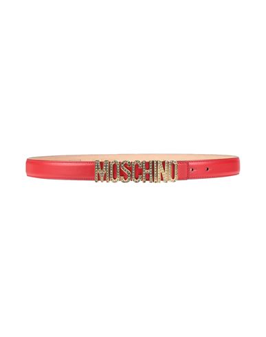 Moschino Couture Woman Belt Red Size 12 Leather In Red