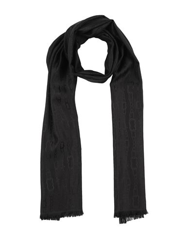 Agnona Woman Scarf Black Size - Silk, Cashmere In Black