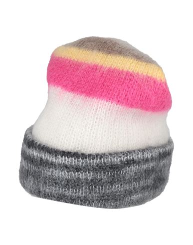 Missoni Woman Hat White Size Onesize Mohair Wool, Polyamide, Wool In Multi