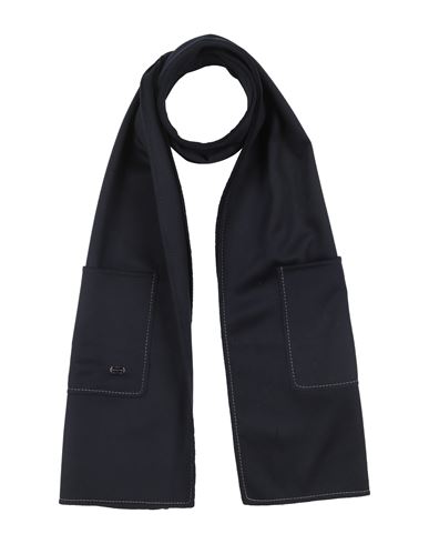 Agnona Woman Scarf Navy Size - Cashmere In Blue