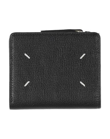 Maison Margiela Man Wallet Light Grey Size - Leather In Gray