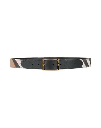 Burberry Woman Belt Khaki Size 34 Cotton In Sand