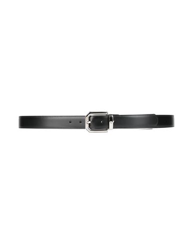 Montblanc Man Belt Black Size Onesize Leather In Black