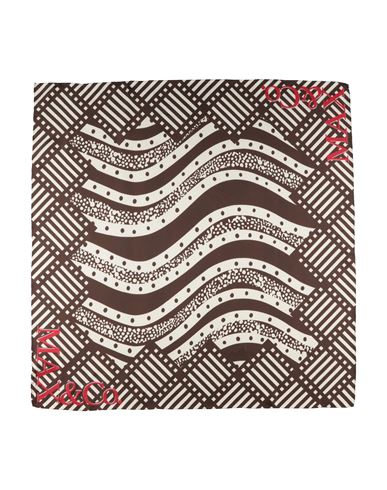 Max & Co . Woman Scarf Brown Size - Silk In Brown