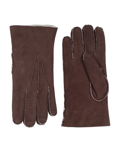 Eleventy Platinum Man Gloves Dark Brown Size Xl Sheepskin In Brown