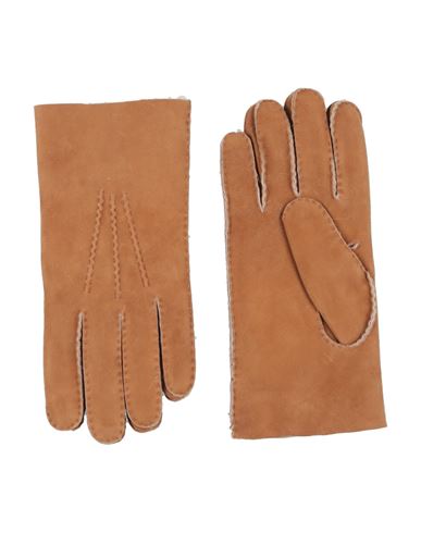 Eleventy Platinum Woman Gloves Camel Size L Sheepskin In Sand