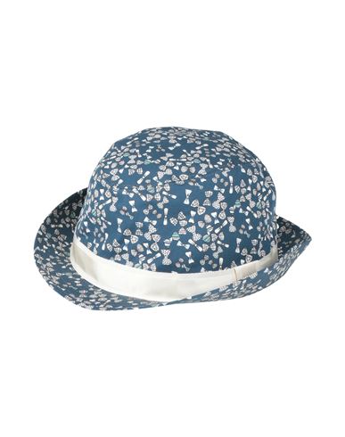 Dolce & Gabbana Man Hat Slate Blue Size 7 Cotton In Blue