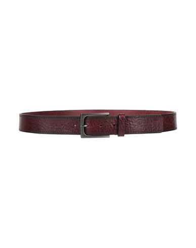 The Bridge Man Belt Burgundy Size 39.5 Leather In Red