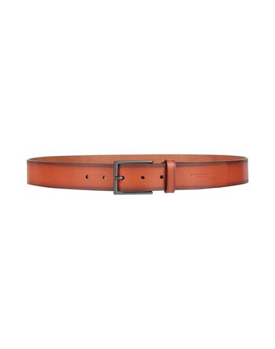 The Bridge Man Belt Tan Size 39.5 Leather In Brown
