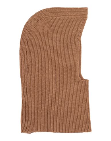 Anna Seravalli Woman Hat Camel Size Onesize Merino Wool, Viscose, Polyamide, Cashmere In Sand