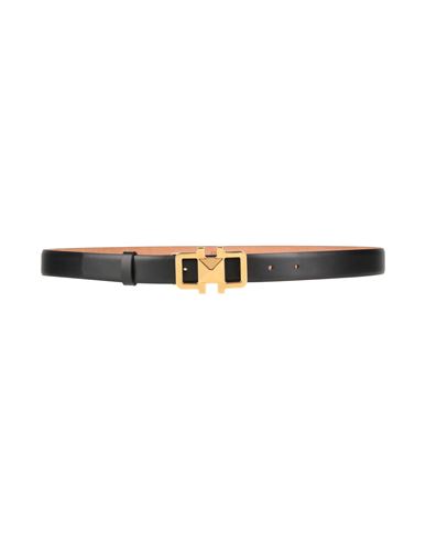Ferragamo Woman Belt Black Size 39.5 Calfskin In Black