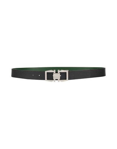 Ferragamo Man Belt Black Size 43.5 Leather In Black