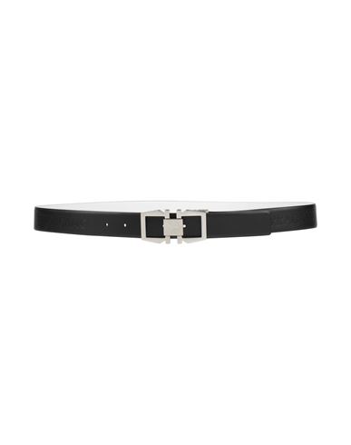 Ferragamo Man Belt Black Size 43.5 Leather In Black