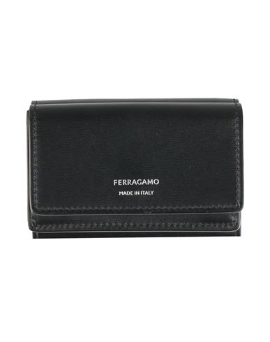 Ferragamo Man Wallet Black Size - Leather In Black