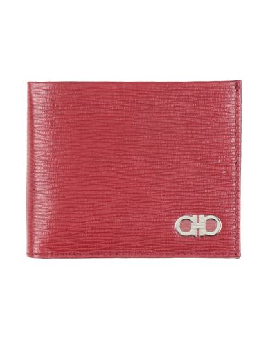 Ferragamo Man Wallet Burgundy Size - Leather In Red