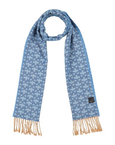 I Sarti Man Scarf Light Blue Size - Acrylic, Cotton