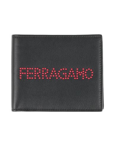 Ferragamo Man Wallet Black Size - Leather In Black