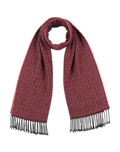 I Sarti Man Scarf Brick Size - Virgin Wool, Viscose In Red
