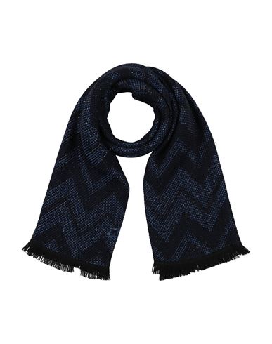 Missoni Woman Scarf Blue Size - Wool, Polyamide In Black