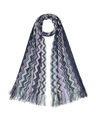 Missoni Woman Scarf Blue Size - Viscose, Polyester