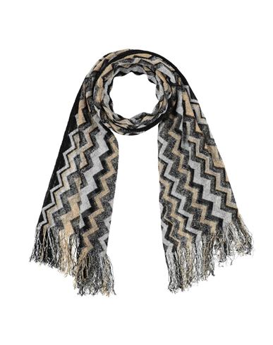 Missoni Woman Scarf Gold Size - Viscose, Polyester In Gray