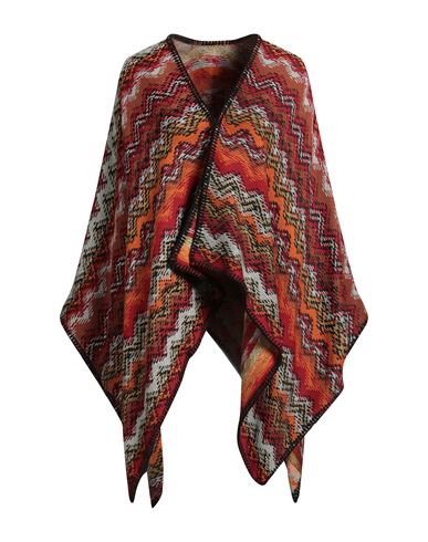 Missoni Woman Cape Burgundy Size Onesize Wool In Red