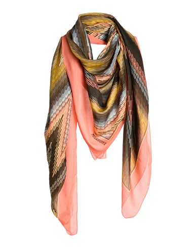 Missoni Woman Scarf Chocolate Brown Size - Cotton, Silk In Multi