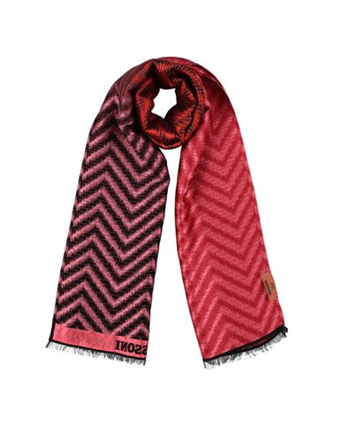 Missoni Woman Scarf Orange Size - Wool, Acrylic, Polyester, Modal In Red