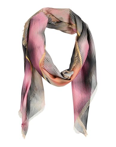 Missoni Woman Scarf Yellow Size - Cotton, Silk In Pink