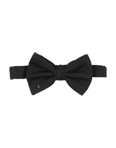 Giorgio Armani Man Ties & Bow Ties Black Size - Virgin Wool, Polyester In Black