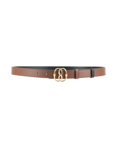 Bally Woman Belt Chocolate Brown Size 39.5 Leather In Brown