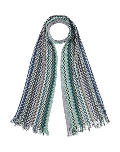 Missoni Man Scarf Turquoise Size - Cotton In Gray
