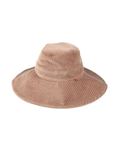Missoni Woman Hat Camel Size L Cotton, Polyamide, Modal, Polyester, Elastane In Sand