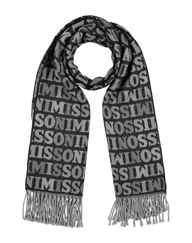 Missoni Woman Scarf Grey Size - Wool, Acrylic In Black