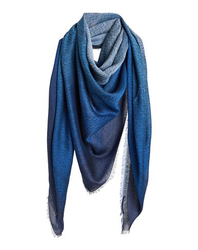 Missoni Woman Scarf Blue Size - Viscose, Modal In Blue