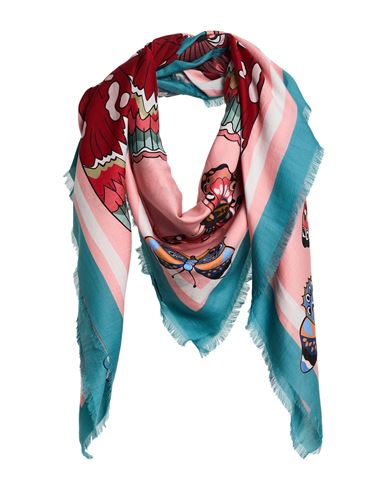 Franco Ferrari Woman Scarf Turquoise Size - Cotton, Silk In Pink