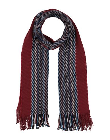 Missoni Man Scarf Burgundy Size - Wool, Acrylic In Burgundy