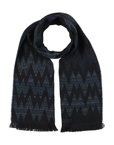 Missoni Man Scarf Blue Size - Wool, Acrylic In Blue