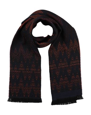 Missoni Man Scarf Navy Size - Wool, Acrylic In Blue