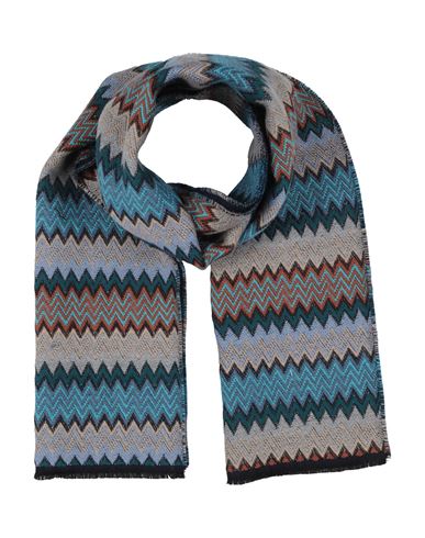 Missoni Man Scarf Deep Teal Size - Wool In Multi