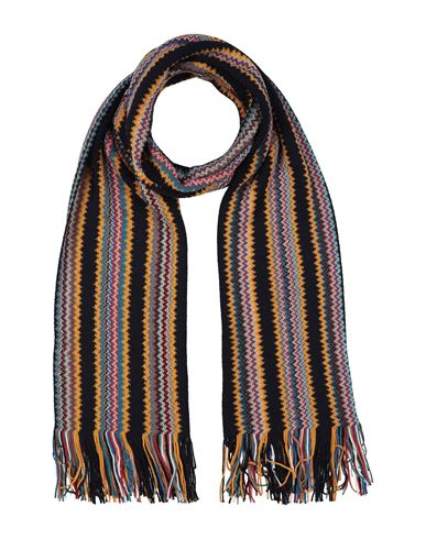 Missoni Man Scarf Marigold Size - Wool, Acrylic In Brown