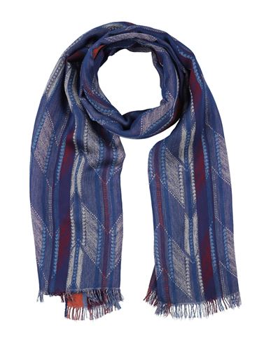 Missoni Man Scarf Bright Blue Size - Viscose, Silk In Blue