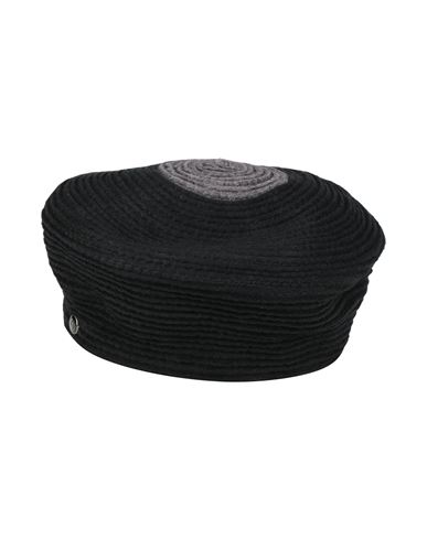 Giorgio Armani Woman Hat Black Size L Viscose, Wool, Cotton, Acetate In Black