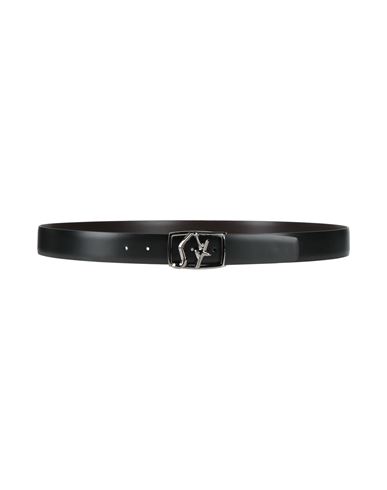 Ferragamo Man Belt Black Size 43.5 Leather In Black