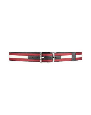 Bally Man Belt Burgundy Size 38 Textile Fibers In Red
