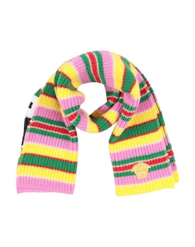 Versace Young Babies'  Toddler Scarf Yellow Size 5 Virgin Wool, Viscose In Multi